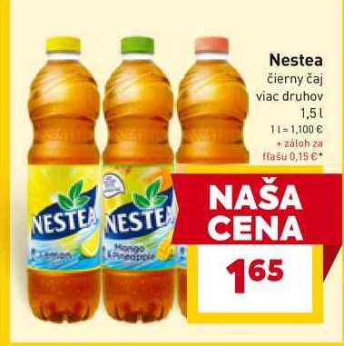 Nestea čierny čaj viac druhov 1,5l