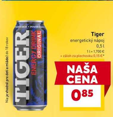 Tiger Energetický nápoj 500 ml