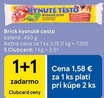 Brick kysnuté cesto, 450 g