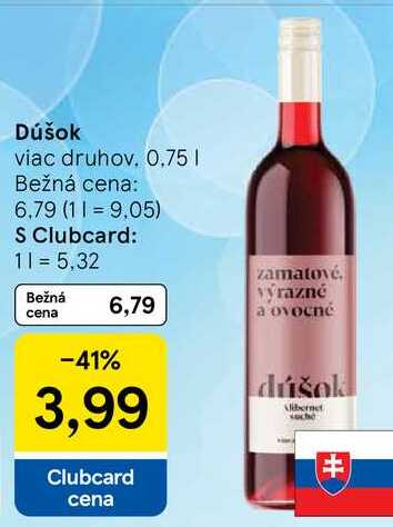 Dúšok, 0,75 l