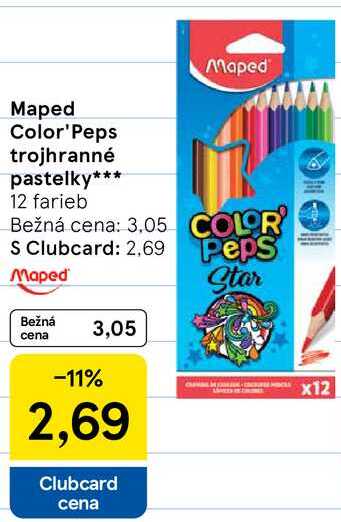Maped Color'Peps trojhranné pastelky