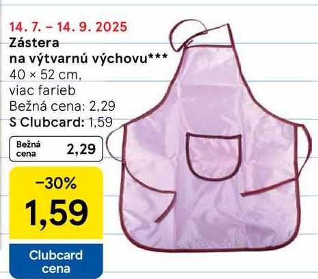Zástera na výtvarnú výchovu