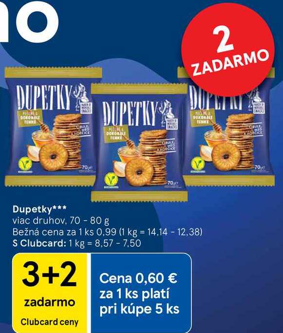 Dupetky, 70 - 80 g 