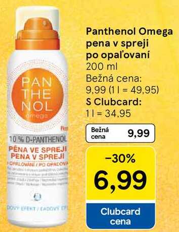 Panthenol Omega pena v spreji po opaľovaní, 200 ml 