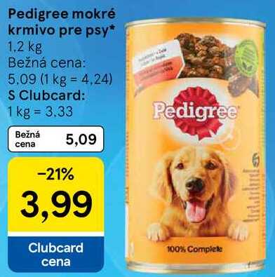 Pedigree mokré krmivo pre psy, 1,2 kg 