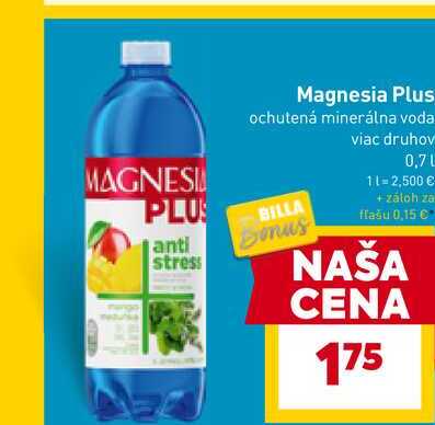 Magnesia Plus ochutená minerálna voda 0,7L