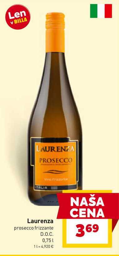 Laurenza prosecco frizzante D.O.C. 0,75l