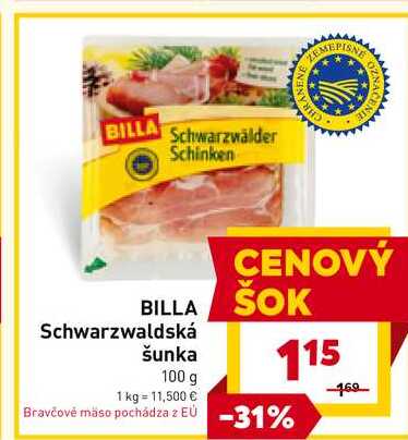 Schwarzwaldská šunka 100 g