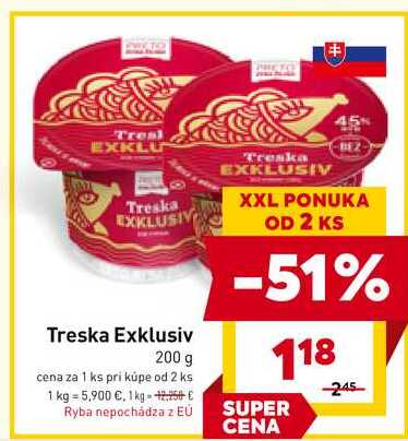 Treska Exklusiv 200 g 