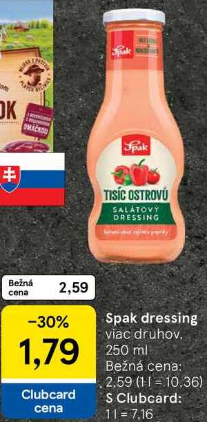 Spak dressing, 250 ml