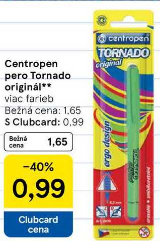 Centropen pero Tornado originál