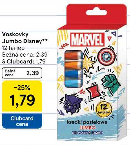 Voskovky Jumbo Disney