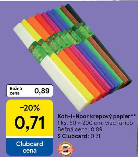 Koh-I-Noor krepový papier