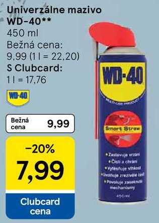 Univerzálne mazivo WD-40, 450 ml