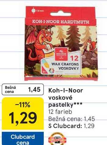 Koh-I-Noor voskové pastelky