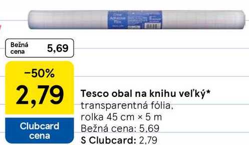 Tesco obal na knihu veľký