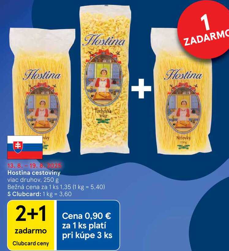 Hostina cestoviny, 250 g