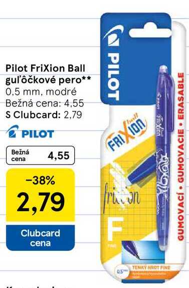 Pilot Frixion Ball guľôčkové pero