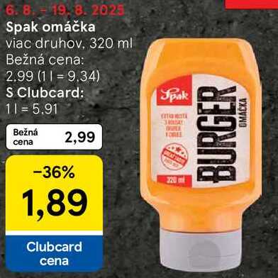 Spak omáčka, 320 ml 