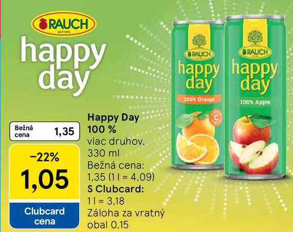 Happy Day 100%, 330 ml