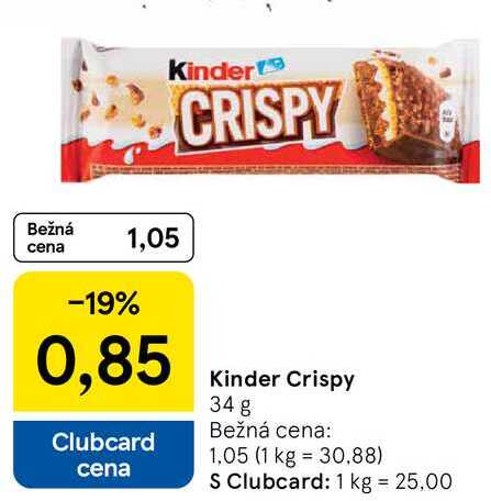Kinder Crispy, 34 g 