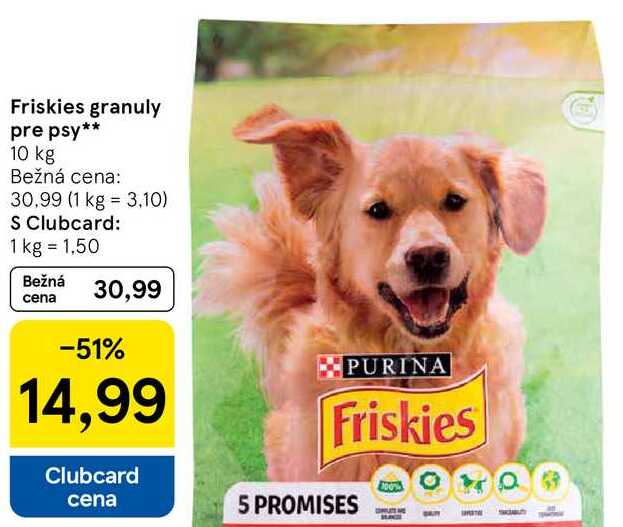 Friskies granuly pre psy, 10 kg 