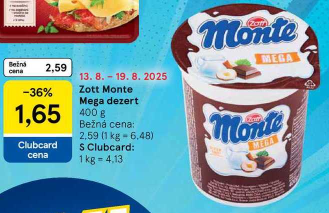 Zott Monte Mega dezert, 400 g 