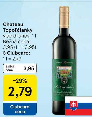 Chateau Topoľčianky, 1 l