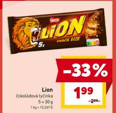 Lion čokoládová tyčinka 5 x 30 g