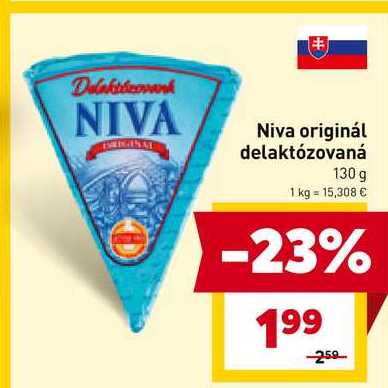Niva originál delaktózovaná 130 g 