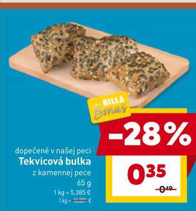 Tekvicová bulka z kamennej pece 65 g