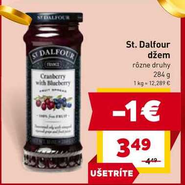 St. Dalfour džem rôzne druhy 284 g 