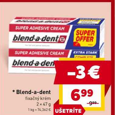 Blend-a-dent fixačný krém 2x47g