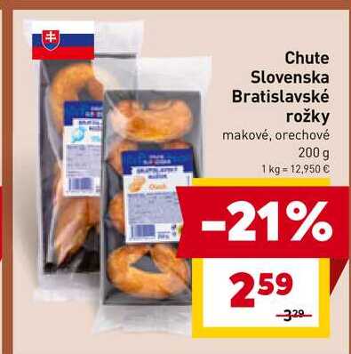 Chute Slovenska Bratislavské rožky makové, orechové 200 g