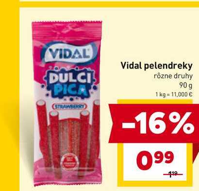 Vidal pelendreky 90g