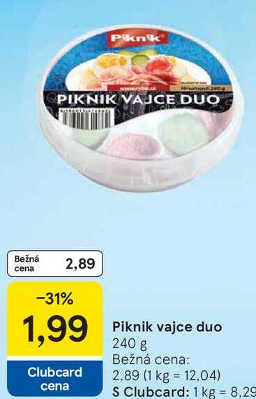 Piknik vajce duo, 240 g