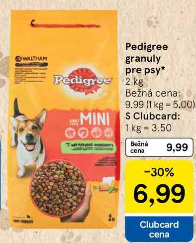 Pedigree granuly pre psy, 2 kg