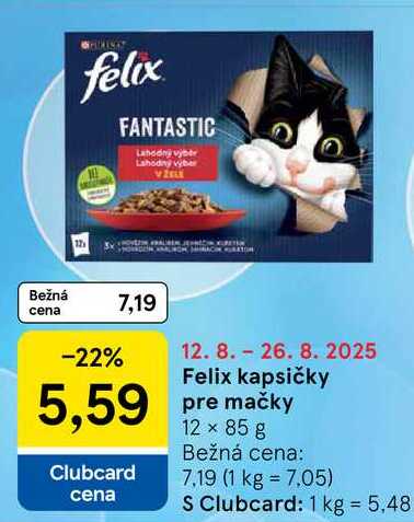 Felix kapsičky pre mačky, 12x 85 g 