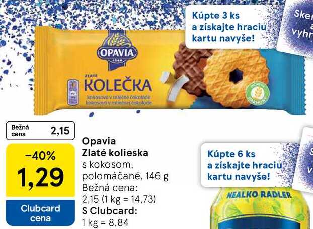 Opavia Zlaté kolieska, 146 g