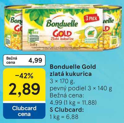 Bonduelle Gold zlatá kukurica, 3x 170 g