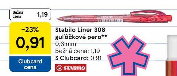 Stabilo Liner 308 guľôčkové pero