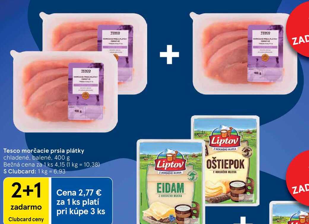 Tesco morčacie prsia plátky, 400 g 