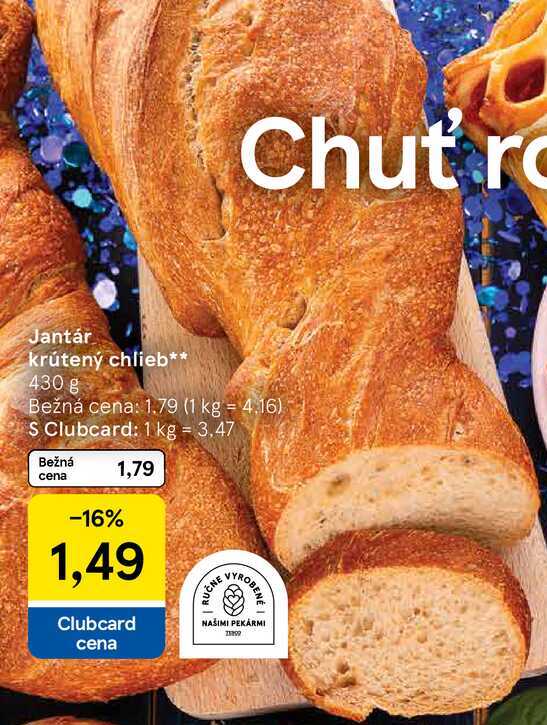 Jantár krútený chlieb, 430 g 