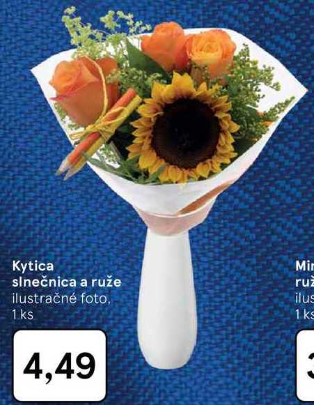 Kytica slnečnica a ruže 