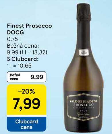 Finest Prosecco DOCG, 0,75 l