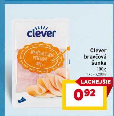 Clever bravčová šunka 100 g 