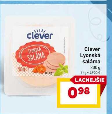 Clever Lyonská saláma 200 g 