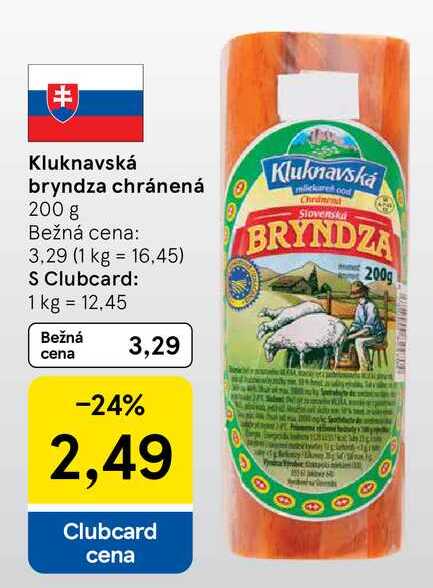 Kluknavská bryndza chránená 200 g