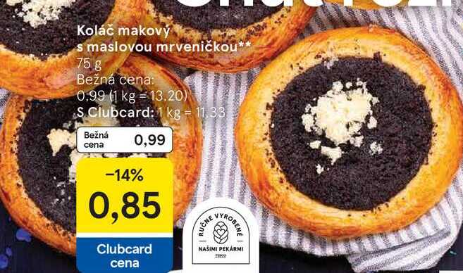 Koláč makový s maslovou mrveničkou 75 g