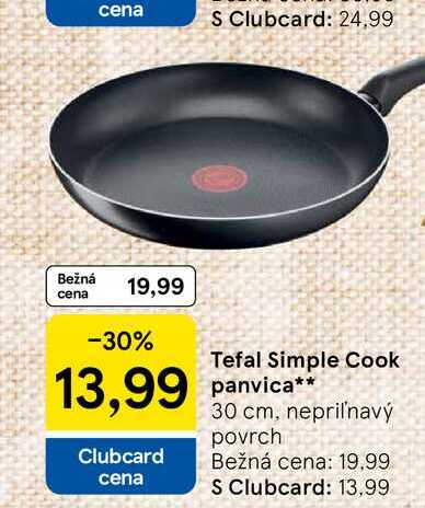 Tefal Simple Cook panvica 30 cm, nepriľnavý povrch 